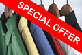 Special Offer; five shirts laundered and ironed for only £10